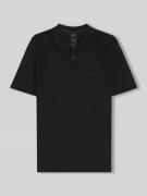 BOSS Green Poloshirt mit Logo Detail in Black, Größe L