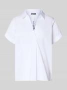 JOOP! Regular Fit Bluse mit V-Ausschnitt Modell 'Basilia' in Weiss, Gr...