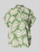 Apricot Bluse aus Viskose-Mix mit Brusttasche in Gruen, Größe L