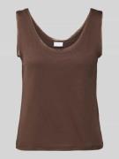 Jake*s Collection Tanktop mit Rundhalsausschnitt und abgerundetem Saum...