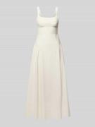 Topshop Maxikleid mit Rundhalsausschnitt Modell 'VIOLA' in Offwhite, G...