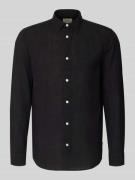 Only & Sons Slim Fit Freizeithemd aus Baumwoll-Leinen-Mix Modell 'CAID...