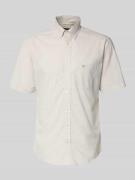 Fynch-Hatton Modern Fit Freizeithemd mit Brusttasche und Logo-Stitchin...