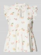 Pieces Regular Fit Schluppenbluse aus reiner Baumwolle Modell 'EMMA' i...