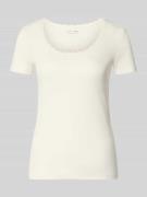 Christian Berg Woman Pyjama-Oberteil mit Spitzenbesatz in Offwhite, Gr...