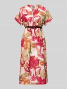 ZABAIONE Midikleid mit Gürtel Modell 'Za44ritii' in Pink, Größe L