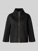 Rinascimento Blazer aus Viskose-Mix mit Stehkragen in Black, Größe L