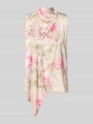 Rinascimento Bluse mit Stehkragen und asymmetrischem Design in Rosa, G...