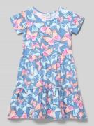 Happy Girls Kleid im Stufen-Look mit Rundhalsausschnitt in Bleu, Größe...