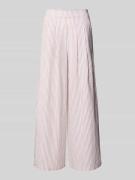 Apricot Wide Leg Hose mit elastischem Bund in Sand, Größe L