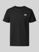 Alpha Industries T-Shirt mit Logo und Rundhalsausschnitt in Black, Grö...