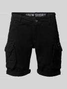 Alpha Industries Shorts mit Cargotaschen Modell 'CREW SHORT' in Black,...