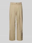 Drykorn Stoffhose mit Biesen und Eingrifftaschen Modell 'LEEK' in Sand...