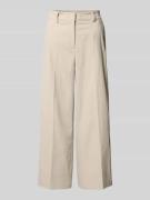 Cambio Stoffhose mit Eingrifftaschen Modell 'CARA' in Sand, Größe 32