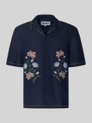 REVIEW Relaxed Fit Freizeithemd mit Motiv-Stitching in Marine, Größe L