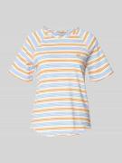 Smith and Soul Regular Fit T-Shirt mit Stitching in Bleu, Größe L