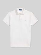 Polo Ralph Lauren Regular Fit Poloshirt aus reiner Baumwolle in Offwhi...