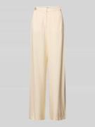 Jake*s Casual Wide Leg Hose aus Modal-Mix in Beige, Größe 34