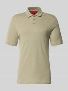 HUGO Slim Fit Poloshirt aus Lyocell-Leinen-Mix Modell 'DULINEN' in Hel...