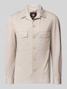 CG - Club of Gents Slim Fit Hemdjacke mit Brusttaschen Modell 'Constan...