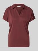 Christian Berg Woman Regular Fit Poloshirt aus Modal-Mix in Schoko, Gr...