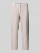 JAKE*S STUDIO MEN Cropped Hose aus Leinen-Baumwoll-Mix in Beige, Größe...