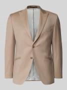Wilvorst Slim Fit 2-Knopf-Sakko aus Schurwolle in Sand, Größe 102