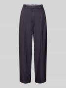 comma Stoffhose mit Biesen und Eingrifftaschen in Marine, Größe 34