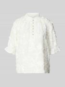 Christian Berg Woman Regular Fit Bluse mit Stitchings und Knopfleiste ...