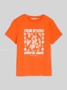 Tom Tailor Denim Regular Fit T-Shirt aus reiner Baumwolle in Orange, G...