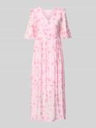 mbyM Maxikleid aus Viskose-Mix mit Modell 'Melie' in Pink, Größe L