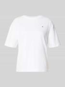 TOMMY HILFIGER Slim Fit T-Shirt aus reiner Baumwolle in Weiss, Größe L