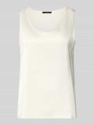 Oui Regular Fit Top mit Viskose-Anteil in Weiss, Größe 34