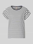 Soyaconcept T-Shirt mit Rundhalsausschnitt Modell 'RINA' in Marine, Gr...