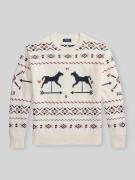 Polo Ralph Lauren Regular Fit Strickpullover aus Baumwoll-Leinen-Kasch...