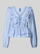 Vero Moda Regular Fit Langarmbluse aus Viskose-Mix Modell 'ZOEY' in He...