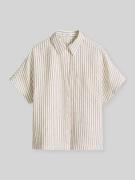 Marc O'Polo Relaxed Fit Kurzarmbluse aus reinem Leinen in Weiss, Größe...