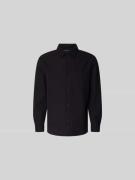 Closed Freizeithemd mit Brusttasche in Black, Größe L