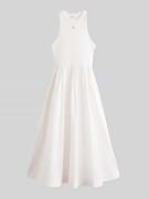 Tommy Jeans Midikleid aus reiner Baumwolle in Weiss, Größe L