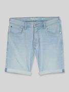 Tom Tailor Denim Slim Fit Jeansshorts aus Baumwoll-Mix Modell 'TTPIERS...