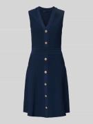 Guess Knielanges Kleid aus Viskose-Mix Modell 'Amber' in Marine, Größe...