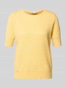 FREE/QUENT Strickpullover mit 1/2-Arm Modell 'Dodo' in GELB, Größe L