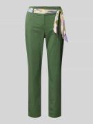 Christian Berg Woman Slim Fit Chino mit Viskose-Anteil in Dunkelgruen,...