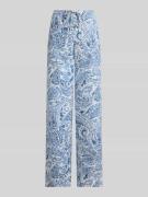 Lauren Ralph Lauren Weite Hose aus reinem Leinen mit Allover-Muster in...
