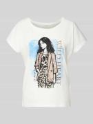 Christian Berg Woman T-Shirt mit Motiv-Print in Offwhite, Größe L