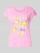 Christian Berg Woman T-Shirt mit Motiv-Print in Rosa, Größe L