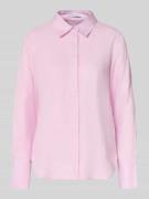 Mango Regular Fit Leinenbluse mit verdeckter Knopfleiste in Rosa, Größ...