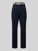 s.Oliver RED LABEL Regular Fit Chino aus Baumwoll-Mix in Marine, Größe...