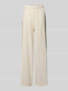 Pieces Loose Fit Hose aus reiner Baumwolle Modell 'AGNES' in Beige, Gr...