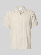 Lindbergh Relaxed Fit Freizeithemd mit Leinen-Anteil in Offwhite, Größ...